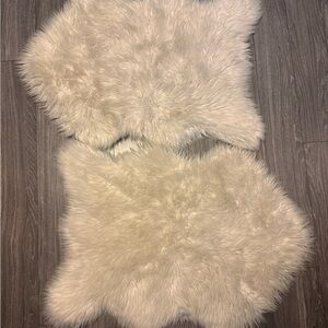 Fluffy White Faux Fur Rugs